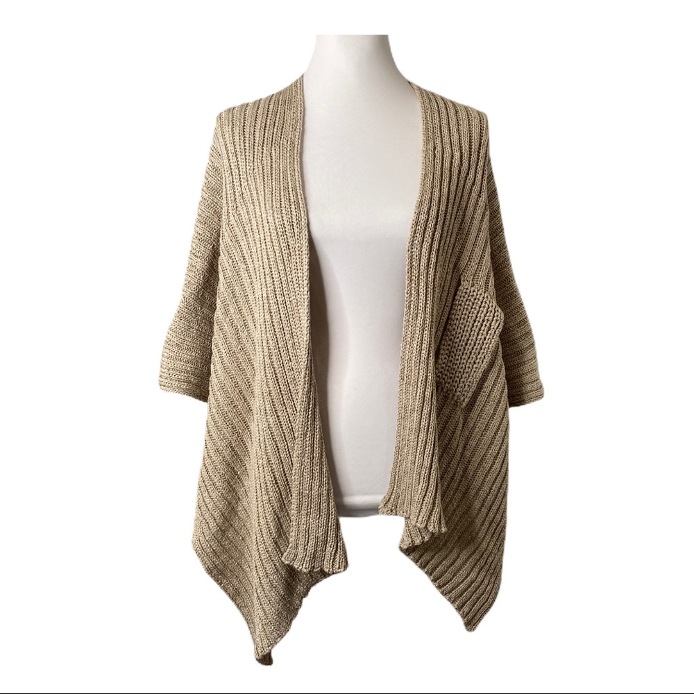 John P. Greece Ribbed Wrap Waterfall One Size